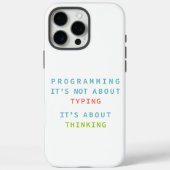Programming Thinking Logic Code Developer Quote Gi Case-Mate iPhoneケース (裏面)