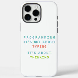 Programming Thinking Logic Code Developer Quote Gi iPhone 16 Pro Maxケース