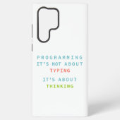 Programming Thinking Logic Code Developer Quote Samsung Galaxyケース (裏面)