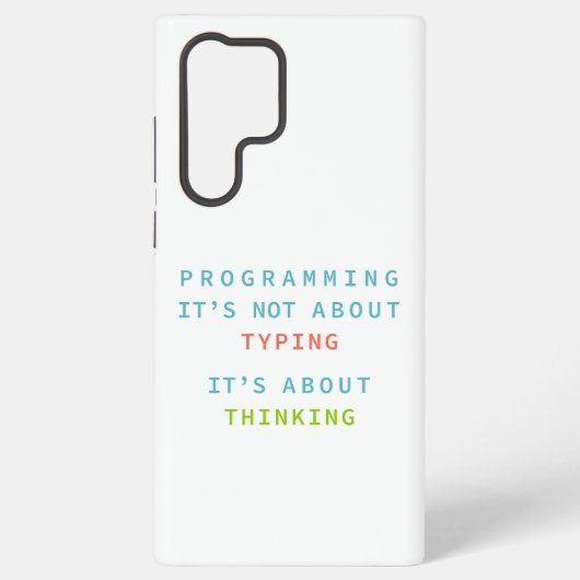 Programming Thinking Logic Code Developer Quote Samsung Galaxyケース (裏面)