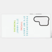 Programming Thinking Logic Code Developer Quote Samsung Galaxyケース (裏面横)