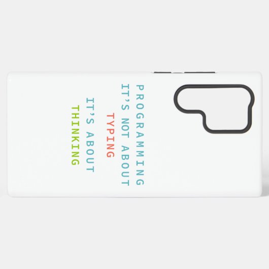 Programming Thinking Logic Code Developer Quote Samsung Galaxyケース (裏面横)