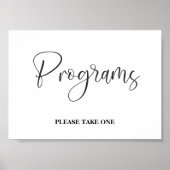 Programs wedding sign Poster ポスター (正面)