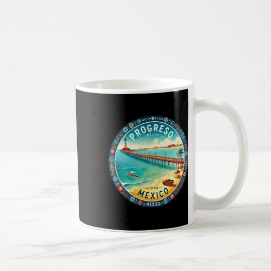 Progreso Mexicoクルーズ目的地 コーヒーマグカップ (右)