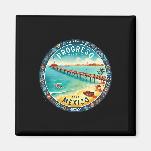 Progreso Mexicoクルーズ目的地 マグネット (正面)