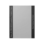 PROGRESSとCOMPLETENESSのメモカスタムパッド ノートパッド (回転)