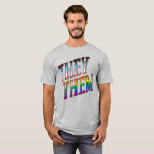 Progress 代名詞 They Them Tシャツ (正面フル)