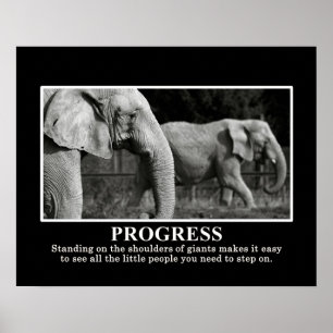 Progress by Standing on the Shoulders of Giants S ポスター
