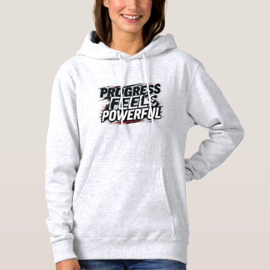 Progress Feels Powerful Women’s Pullover Hoodie |  パーカ (正面)