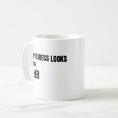 Progress Looks Like Her white Mug – Moms Gift コーヒーマグカップ (正面左)