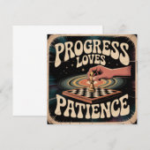 Progress Loves Patience サンキューカード (正面/裏面)