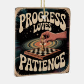 Progress Loves Patience セラミックオーナメント (右)