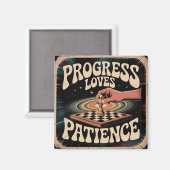 Progress Loves Patience マグネット (正面/裏面)