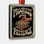Progress Loves Patience メタルオーナメント (右)