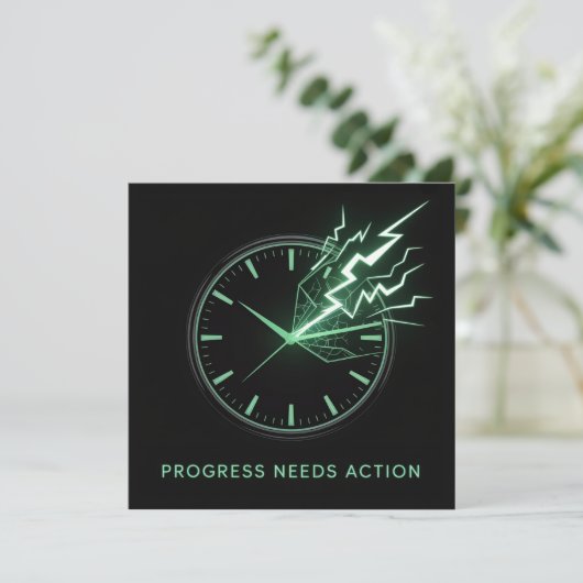 Progress Needs Action カード (スタンド正面)