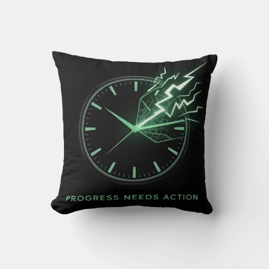 Progress Needs Action クッション (正面)