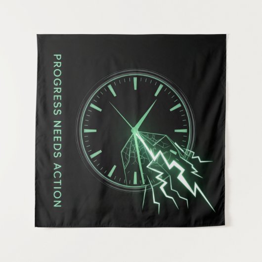 Progress Needs Action タペストリー (正面(横))