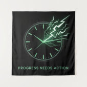 Progress Needs Action タペストリー (正面)