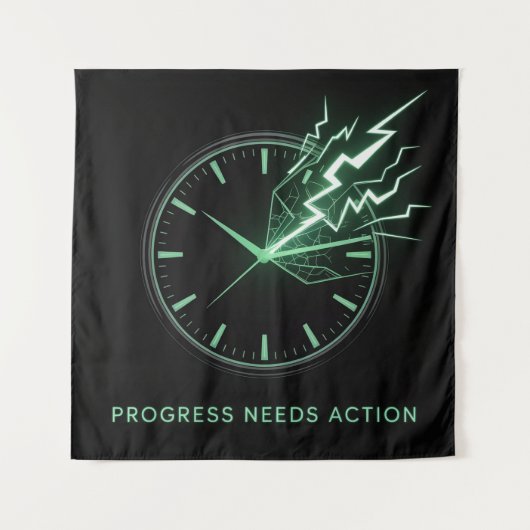 Progress Needs Action タペストリー (正面)