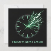 Progress Needs Action 招待状 (正面)