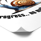 Progress..no How Slowステッカー ポスター (角)