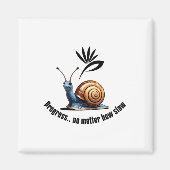 Progress..no How Slowステッカー マグネット (正面)