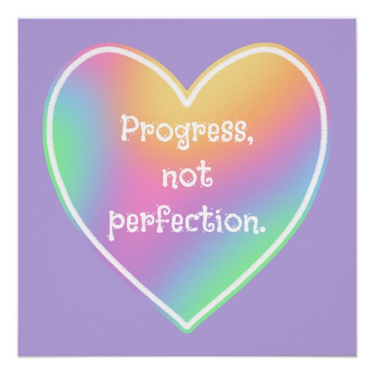 Progress Not Completeness Rainbowポスター ポスター (正面)