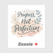 Progress Not Perfection | Elegant Motivational Cal シール (シート)