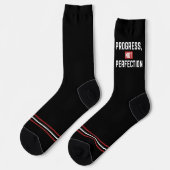 Progress Not Perfection Gym Crew Socks ソックス (左)