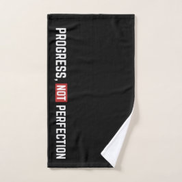 Progress Not Perfection Gym Workout Towel ハンドタオル