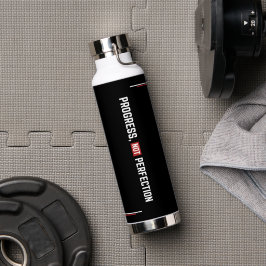 Progress Not Perfection Motivation Gym ウォーターボトル