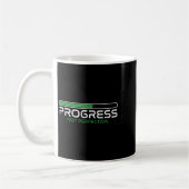 Progress Not Perfection _ Motivation Insration  コーヒーマグカップ (左)
