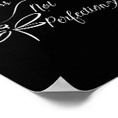 Progress Not Perfection Motivational Design  ポスター (角)