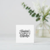 Progress Not Perfection Motivational Quote Design エンクロージャーカード (スタンド正面)