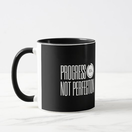 Progress Not Perfection — Mug マグカップ (左)