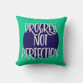 Progress Not Perfection Recovery Slogan クッション