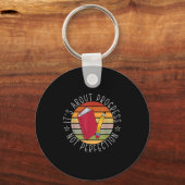 Progress Not Perfection Testing Day Teacher キーホルダー (正面)