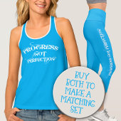 Progress Not Perfection Women's Exercise カプリレギンス