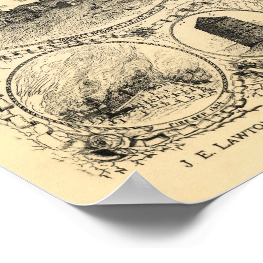 Progress of St Louis - 1884 (Vogel) BigMapBlog.com ポスター (角)