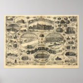 Progress of St Louis - 1884 (Vogel) BigMapBlog.com ポスター (正面)