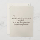 Progress Over Complements引用文はがき ポストカード (正面/裏面)