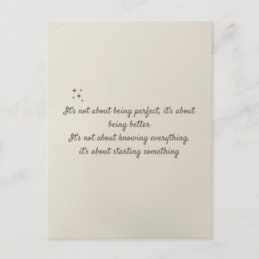 Progress Over Complements引用文はがき ポストカード (正面)