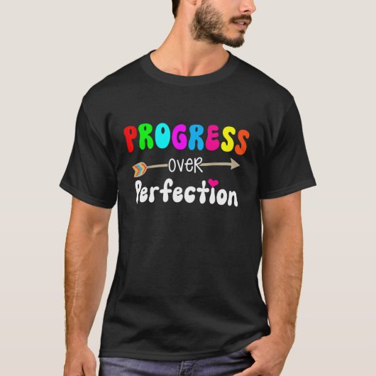 Progress Over Complements Sped Educator先生Bac Tシャツ (正面)