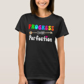 Progress Over Complements Sped Educator先生Bac Tシャツ (正面)