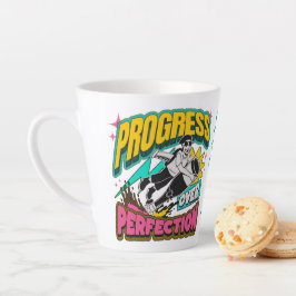 Progress over Perfect Mug – のインスパイア朝 カフェラテマグ