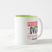 Progress Over Perfection Coffee Mug ツートーンマグカップ (正面右)