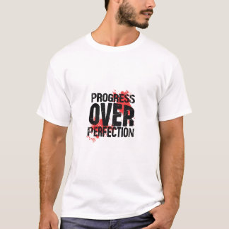 Progress Over Perfection - Grunge Edition Tシャツ
