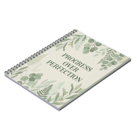 Progress over Perfection Journal ノートブック (左側)