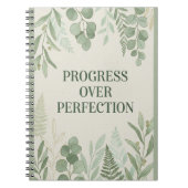 Progress over Perfection Journal ノートブック (正面)