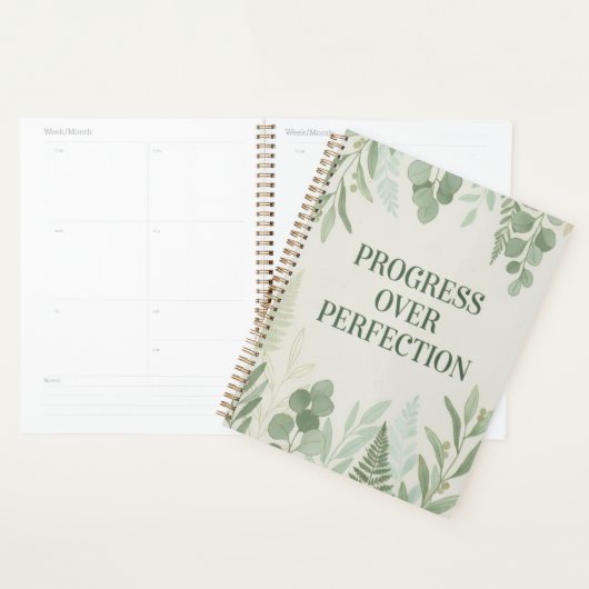 Progress over Perfection Journal プランナー手帳 (ディスプレー)